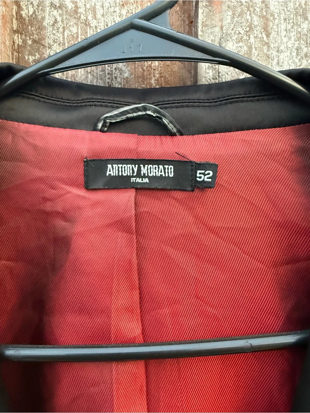 Antony Morato Mens Black Blazer Sport Coat Pick Stitched Satin Finish Size EU 52